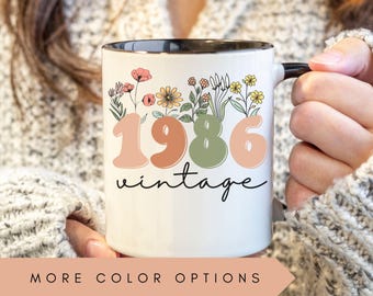 40th Birthday Mug, Vintage 1986 Mug, 40th Birthday Gift For Women, 40th Birthday Gift For Men, 40th Birthday Friend, 40th Birthday Woman