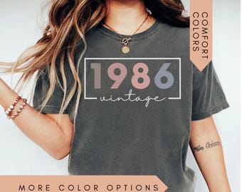 40th Birthday Shirt, Vintage 1986 Shirt, 40th Birthday Gift For Women, 40th Birthday Gift For Men, 40th Birthday Friend, 40th Birthday Woman