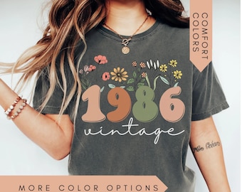 40th Birthday Shirt, Vintage 1986 Shirt, 40th Birthday Gift For Women, 40th Birthday Gift For Men, 40th Birthday Friend, 40th Birthday Woman
