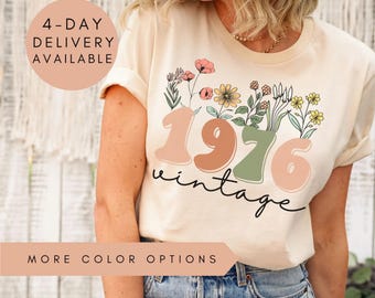50th Birthday Shirt, Vintage 1976 Shirt, 50th Birthday Gift For Women, 50th Birthday Gift For Men, 50th Birthday Friend, 50th Birthday Woman