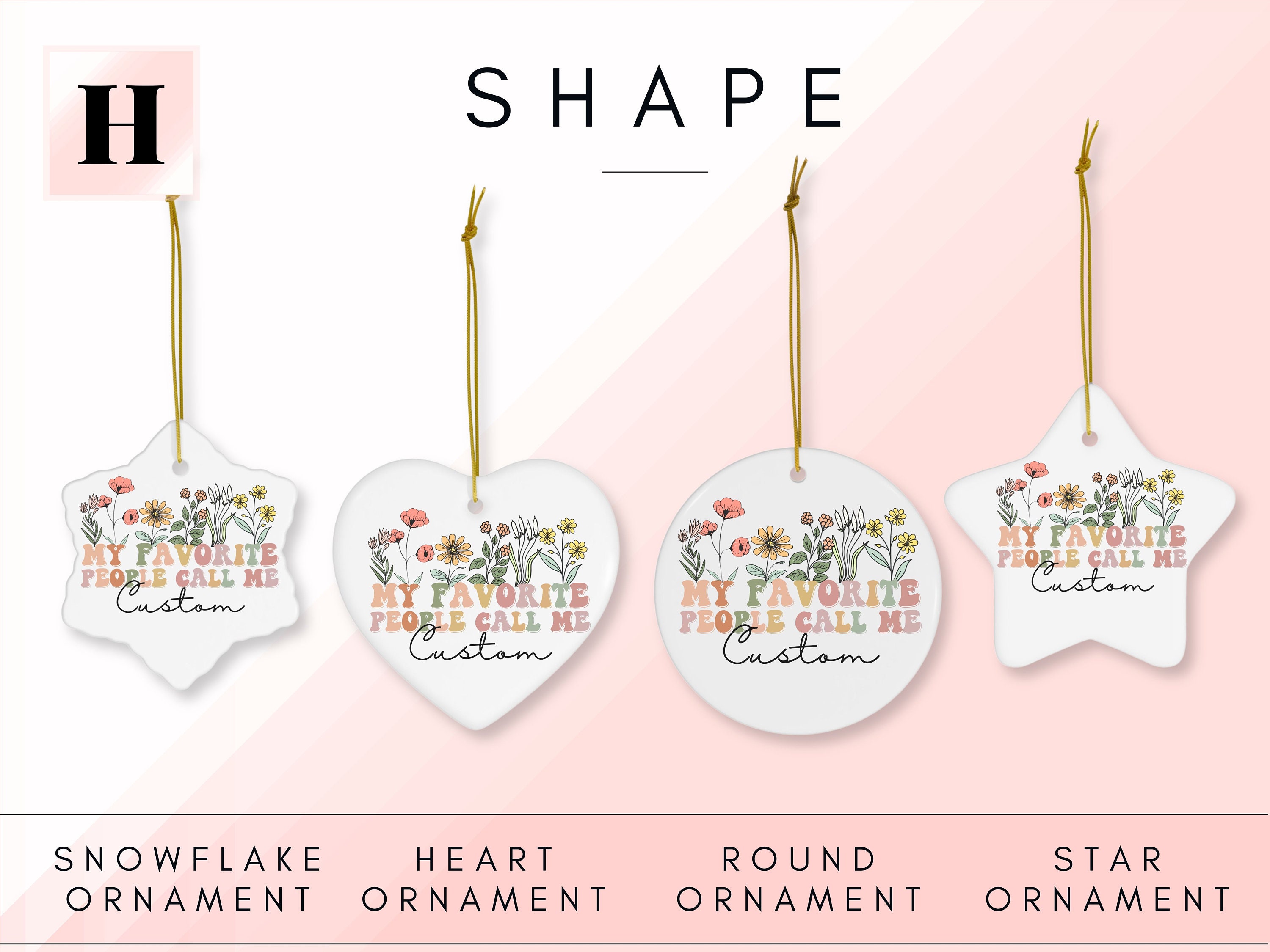 My Favorite People Call Me Ornament