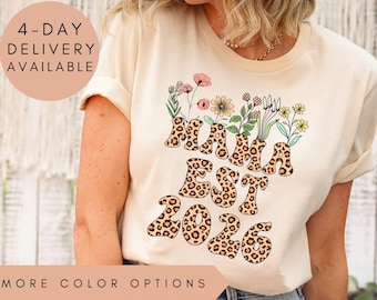 Custom Mama Est 2026 Leopard Shirt, Personalized Mom Gift Tee, Mama Est 2026 T-Shirt, New Mom Leopard Print Top, Baby Arrival Shirt Gift