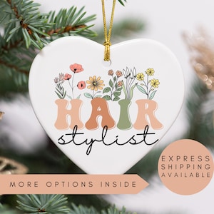 Hair Stylist Christmas Ornament, Hair Stylist Ornament, Hair Dresser Ornament, Hairdresser Gift, Hairstylist Ornament, Hairstylist Gift