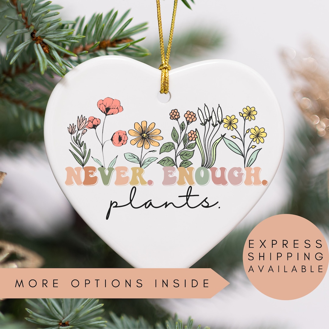 Plant Christmas Ornament,plant Lover Gift,plant Lover Ornament