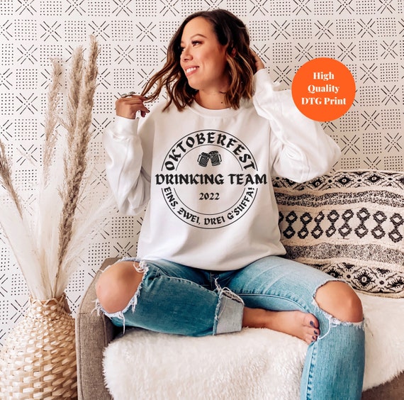 Funny Oktoberfest Sweatshirt, Matching Group Beer Festival Sweaters,Drinking Team Sweatshirt, Bottoms Up Crewneck,German Oktoberfest Outfit