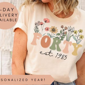 40th Birthday Shirt, Vintage 1985 Shirt, 40th Birthday Gift For Women, 40th Birthday Gift For Men, 40th Birthday Friend, 40th Birthday Woman