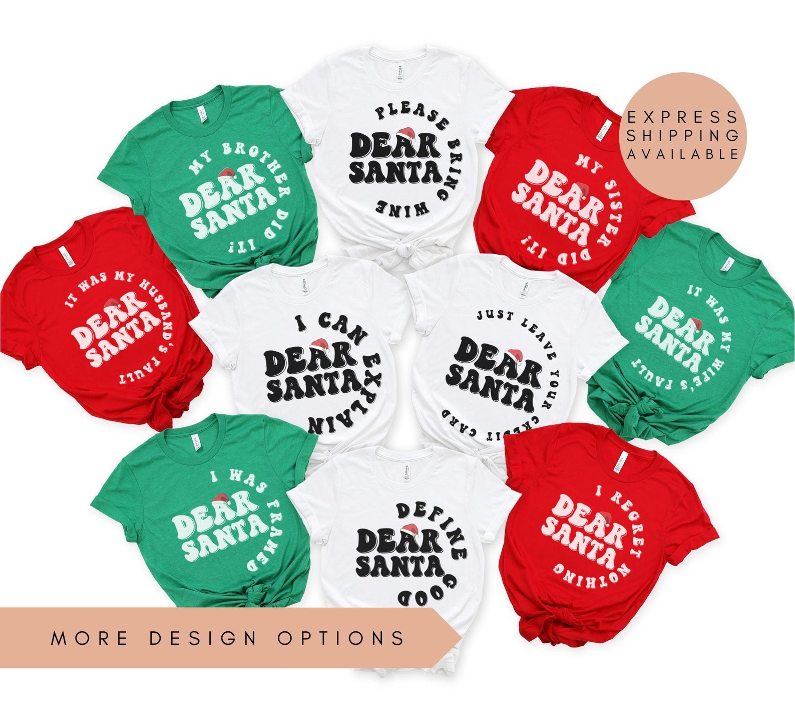 Dear Santa Shirts Dear Santa Christmas Family Shirts Dear Etsy