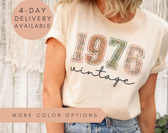 50th Birthday Shirt, Vintage 1976 Shirt, 50th Birthday Gift For Women, 50th Birthday Gift For Men, 50th Birthday Friend, 50th Birthday Woman