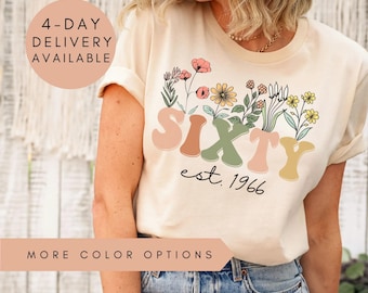 60th Birthday Shirt, Vintage 1966 Shirt, 60th Birthday Gift For Women, 60th Birthday Gift For Men, 60th Birthday Friend, 60th Birthday Woman