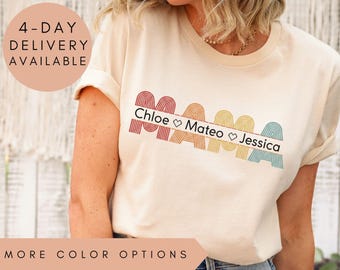 Custom Family Name Shirt, Personalized Mom Shirt, Matching Family Tee, Custom Mom Gift, Family Gathering Shirt, Personalized Gift For Mom