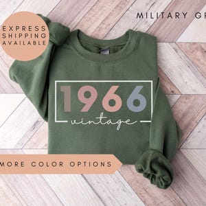 60th Birthday Sweatshirt, Vintage 1966 Sweatshirt, 60th Birthday Gifts For Women, 1966 Hoodie, 60th Birthday Friend, 60th Birthday Gift