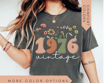 50th Birthday Shirt, Vintage 1976 Shirt, 50th Birthday Gift For Women, 50th Birthday Gift For Men, 50th Birthday Friend, 50th Birthday Woman