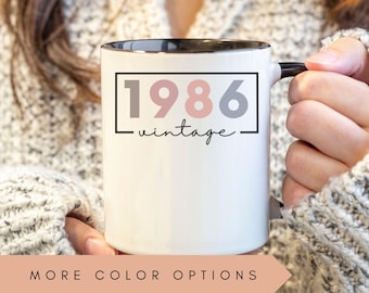 40th Birthday Mug, Vintage 1986 Mug, 40th Birthday Gift For Women, 40th Birthday Gift For Men, 40th Birthday Friend, 40th Birthday Woman