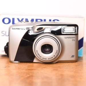 Boxed Olympus Superzoom 115 - Infinity Zoom 115 - Point and Shoot - analog camera - like new - Vintage