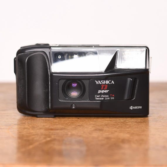Read! Yashica T3 super Kyocera TScope2 Point and Shoot analog camera  good condition Vintage