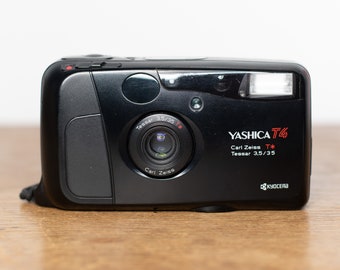 Yashica T4 - Kyocera Slim T - Point and Shoot - analog camera - very good condition - vintage