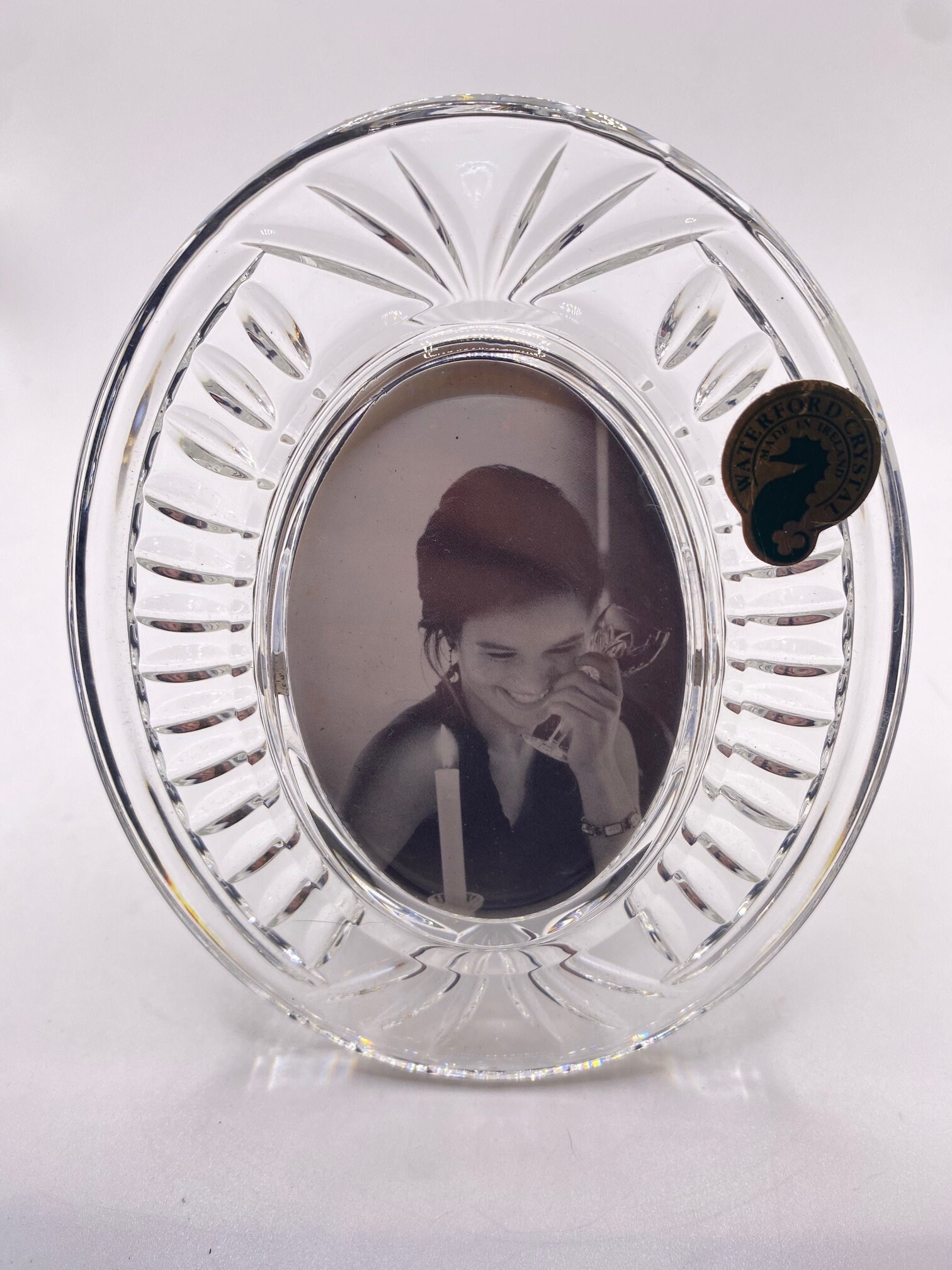 Vintage Waterford Crystal Picture Frame With Original Sticker Etsy