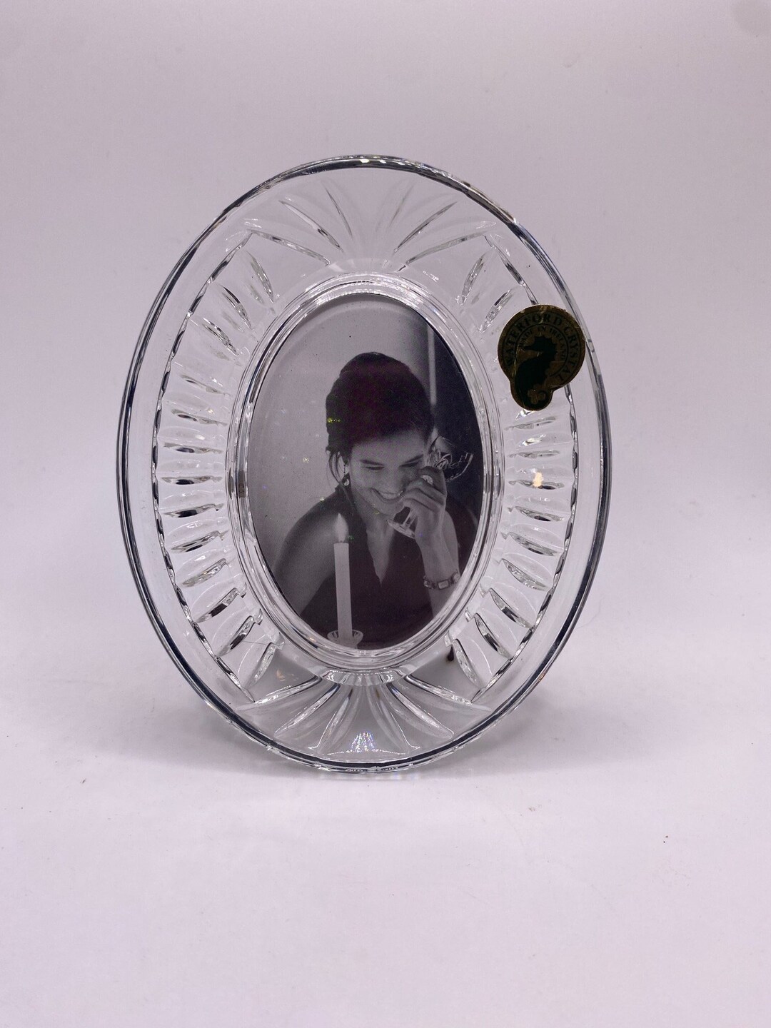 Vintage Waterford Crystal Picture Frame With Original Sticker Etsy