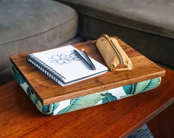 Cushioned Lap Desk "Kailua" – Solid Hardwood, Made to Order