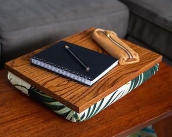 Cushioned Lap Desk "Wailua" – Solid Hardwood, Made to Order