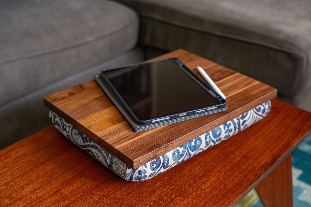 Cushioned Lap Desk lanikai Custom Made to Order, Choice of Wood and