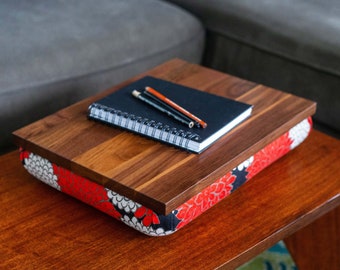 Cushioned Lap Desk "Nuuanu" – Solid Hardwood, Made to Order