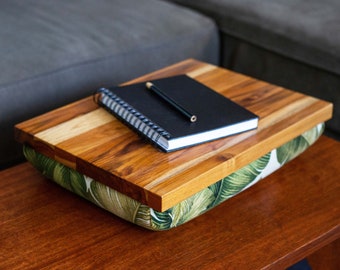 Cushioned Lap Desk "Kahala" – Solid Hardwood, Made to Order
