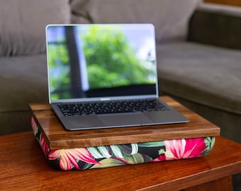 Cushioned Lap Desk "Kalihi Valley" – Solid Hardwood, Made to Order