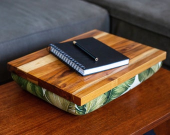 Cushioned Lap Desk – Kahala – Custom Made to Order, Choice of Wood and Stain