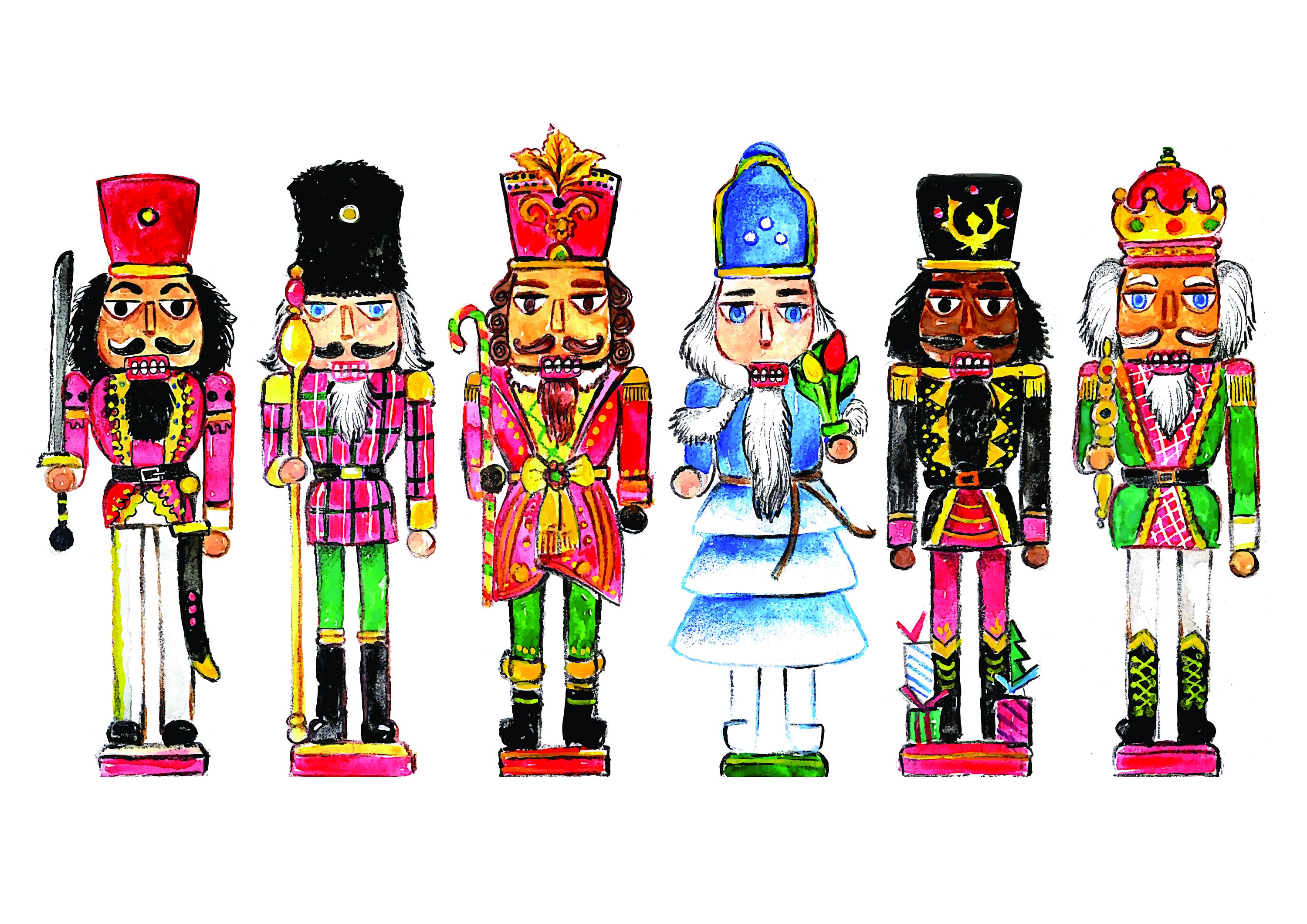 DIGITAL DOWNLOAD Nutcracker Holiday Printable, Christmas Wall Art
