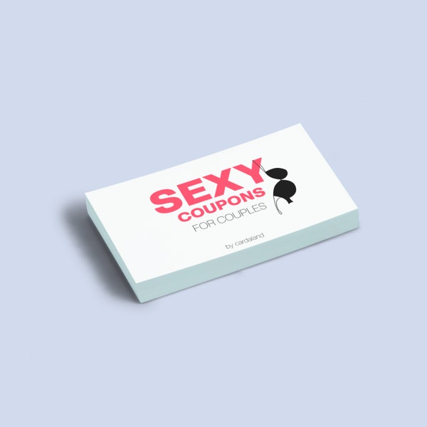 Sexy Coupons For Couples Fun Gift For Boyfriend or Girlfriend Naughty Valentine Anniversary Present Romantic Last Minute Card Game Hot Gift