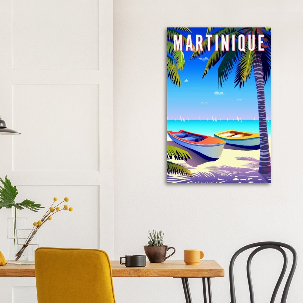 Martinique Travel Poster Martinique Print Martinique Island Caribbean ...