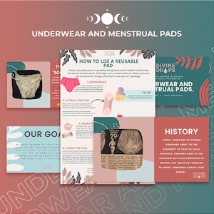 Reusable Menstrual Products Printable | Digital Period Journal | Learn how to make menstrual pads | PDF | Digital Download
