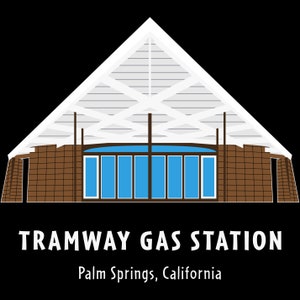 Tramway Gas Station MOD-icon Print Organic Cotton Canvas Tote Bag Palm Springs Visitor Center Reusable Shopping Bag Mid Century Art image 5