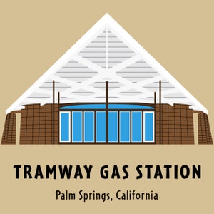 Tramway Gas Station MOD-icon Print Organic Cotton Canvas Tote Bag Palm Springs Visitor Center Reusable Shopping Bag Mid Century Art image 6