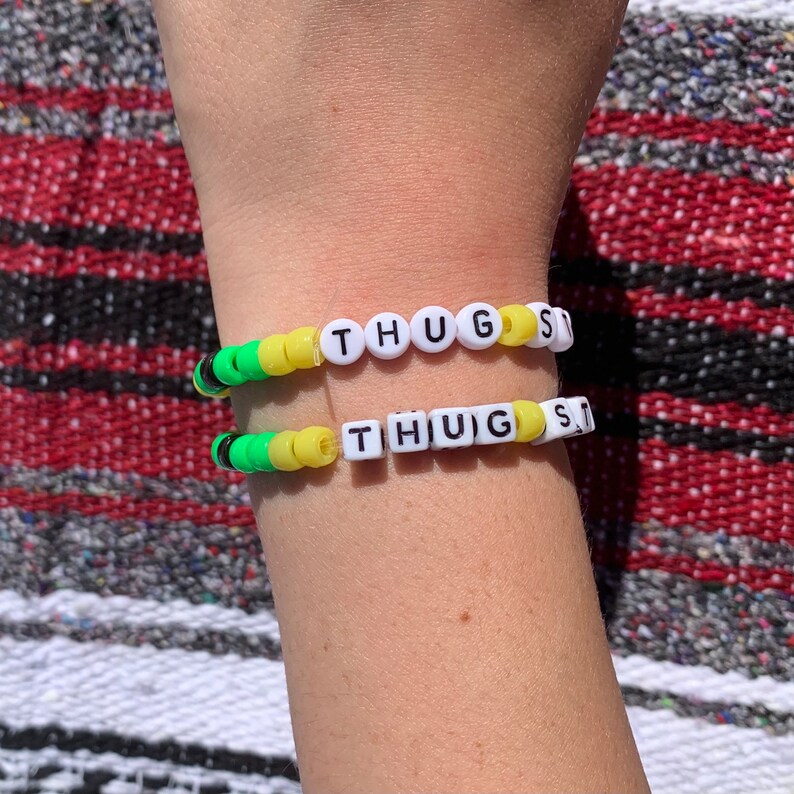 Taylor Swift Tpain Rap thug Story Beaded Friendship Etsy