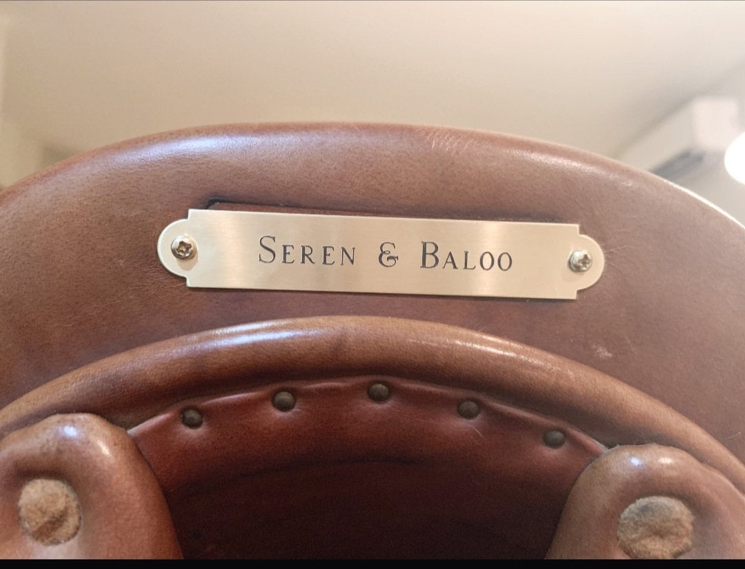 SADDLE NAME Plate, SILVER Custom Engraved, Made to Order Etsy