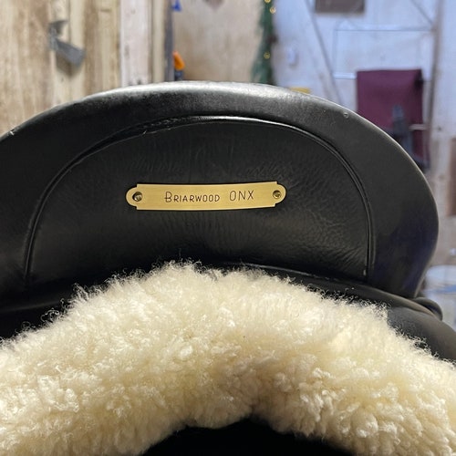 Fancy Brass Saddle Plate Custom Engraved Etsy