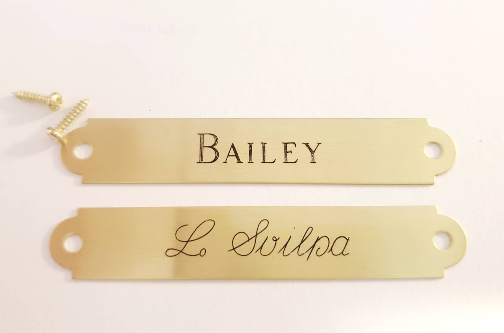 SADDLE NAME PLATE Custom Engraved Made to Order Etsy UK