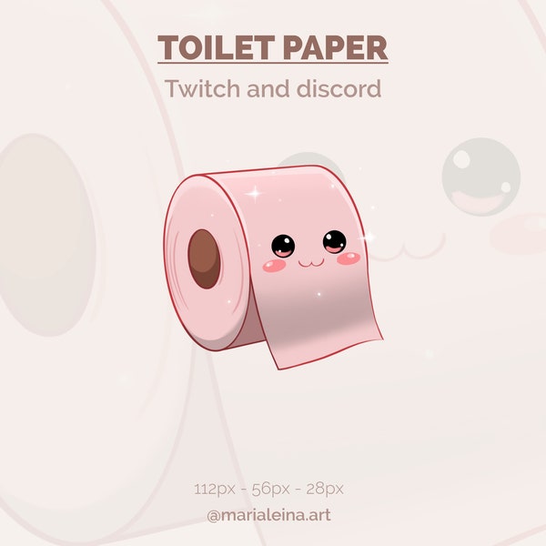 Emote Papier Toilette pour Twitch - Émoticône Humoristique - Emote Numérique Téléchargeable