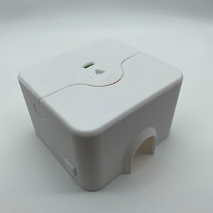 Single PlugMinder: 80mm Lockable 3D-Printed socket, plug and phone charger cable protector