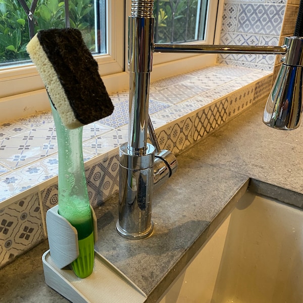 3D-Printed Refillable Dishwasher Sponge Holder