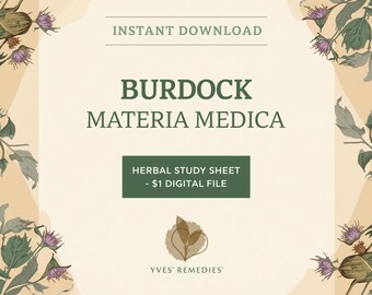 Bardana — DESINTOXICA. CONECTA. RESPLANDECE. — Ficha de Materia Médica — Descarga Digital — Acceso Inmediato