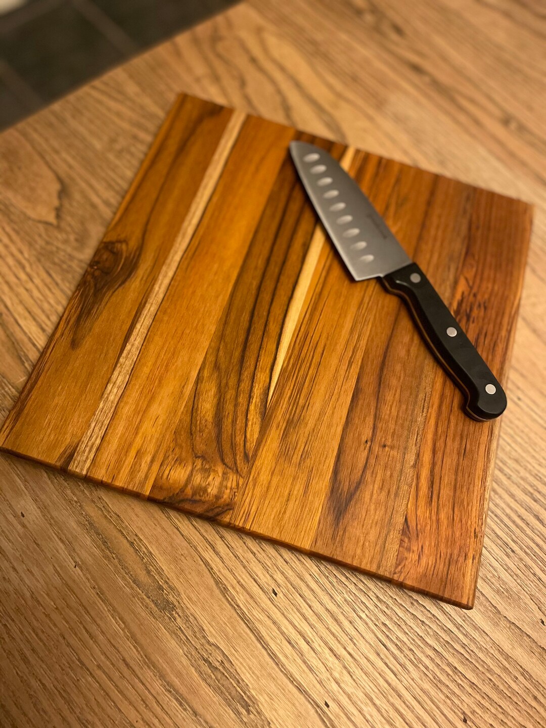 Teak Wood Cutting Board Etsy
