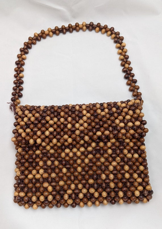 VTG Wood Bead Purse Handbag & Wallet Set AFRICAN WIDOWS | eBay
