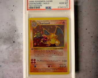 Charizard Glurak Pokemon 1st Edition Proxy Card Shadowless