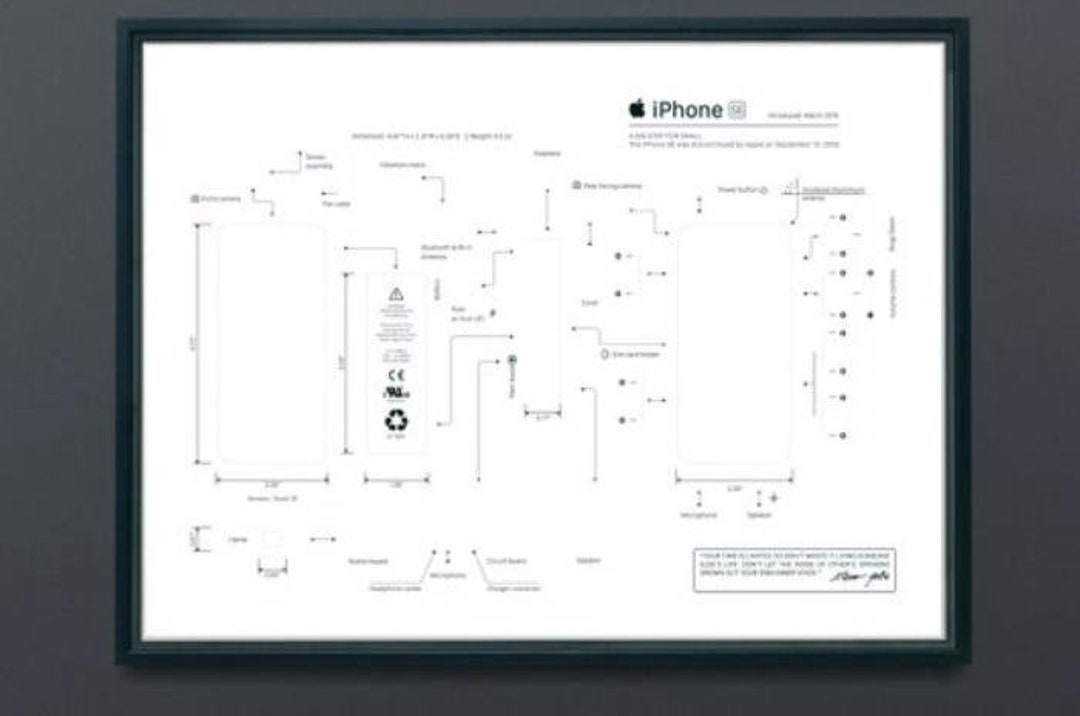 Apple IPhone SE 1st Gen Teardown Template PDF - Etsy