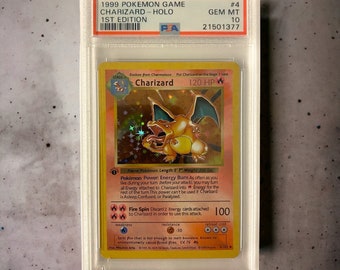 Charizard Charizard Pokemon 1ª Edición Tarjeta Proxy Sin Sombras