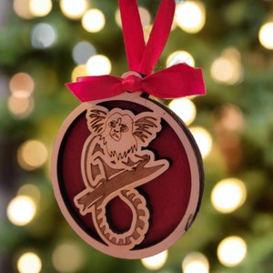 Marmoset Monkey Christmas Ornament - Personalized with your Marmoset&#39;s Name, Personalized Marmoset Christmas Ornament