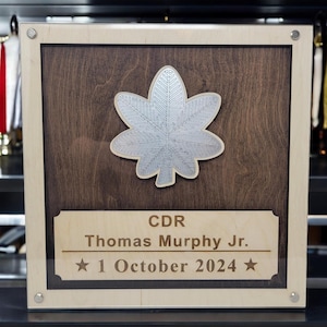 US Navy Promotion Gift Plaque, Military Promotion Gift for Officer or Enlisted Navy, Sailor Gift, Navy Gift, Navy Retirement, Navy Award